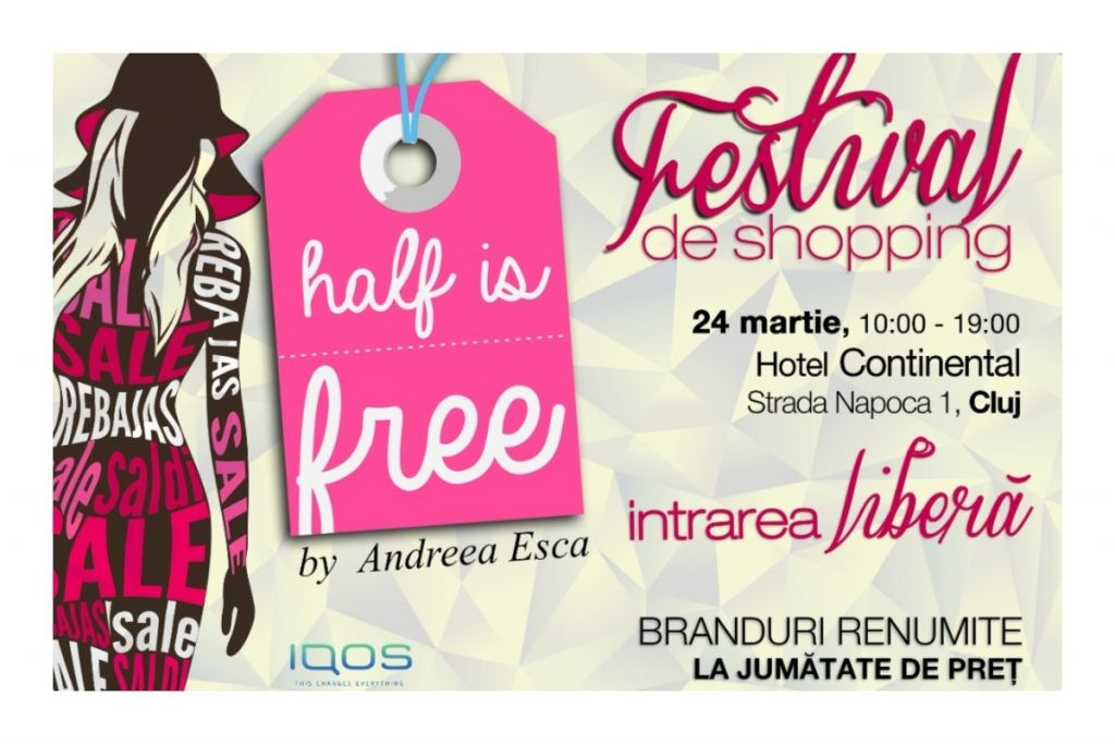 Half Is Free la Cluj, pe 24 martie! Cele mai cool ţinute, la jumătate de preţ