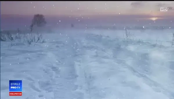 Un ciclon format în Mediterană, vinovat pentru gerul din România. Zăpadă de 35 de cm în Capitală