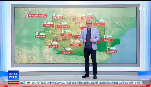 ANM a restrâns codul portocaliu de ninsoare și viscol la Capitală și 10 județe. Vânt de 70 km/h în Sud