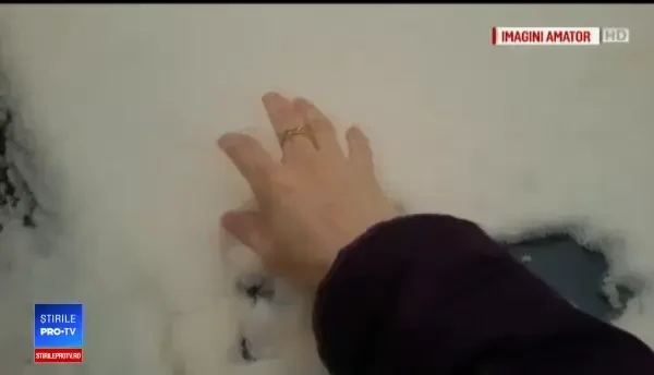 Zăpadă portocalie în mai multe zone din țară