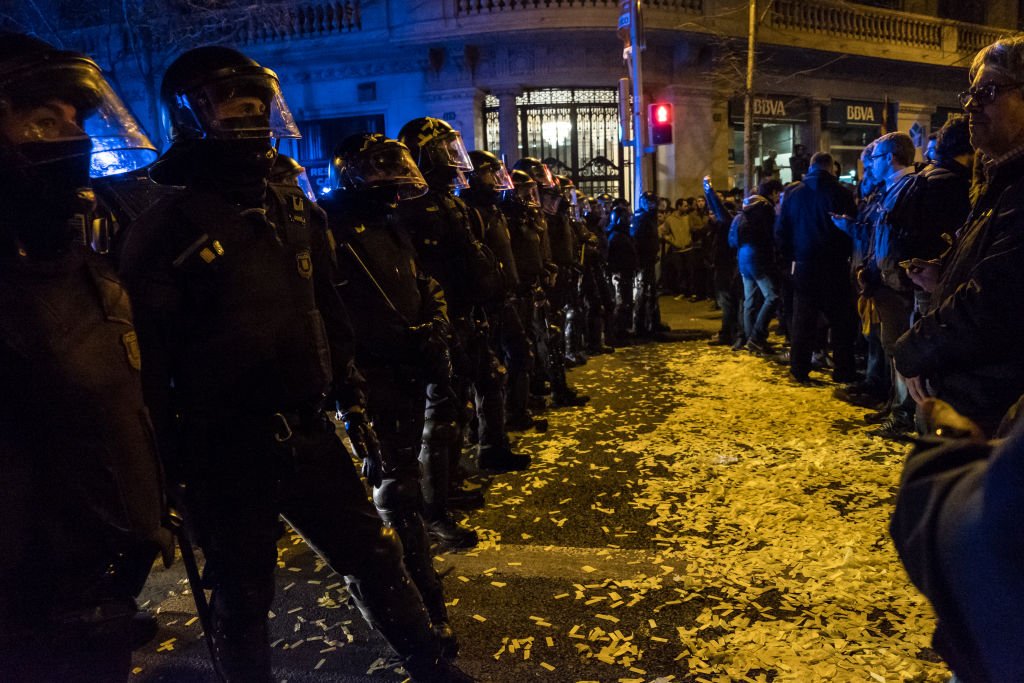 Protest la Barcelona