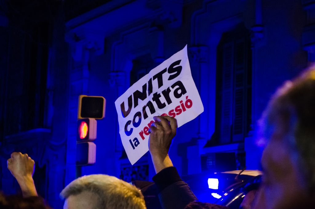 Protest la Barcelona