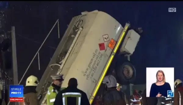 Anchetă deschisă de autorități, în cazul cisternei cu 31.000 de litri de motorină care a ajuns într-un pârâu