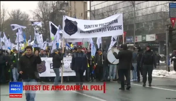 7.000 de polițiști au protestat în fața MAI: Ce vedeţi aici e rezultatul guvernării proaste
