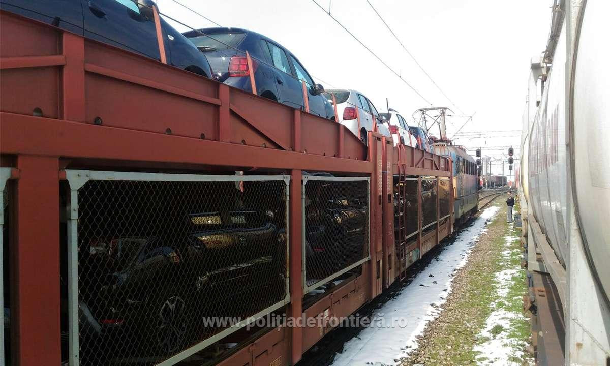 Descoperire uluitoare într-un vagon cu maşini. Ce avea în portbagaj