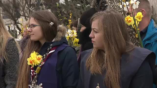 Duminica Floriilor. Procesiune impresionantă în București