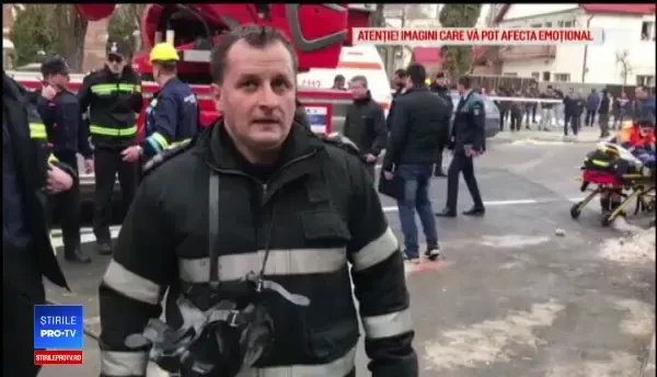 Incendiu într-un bloc din Brașov