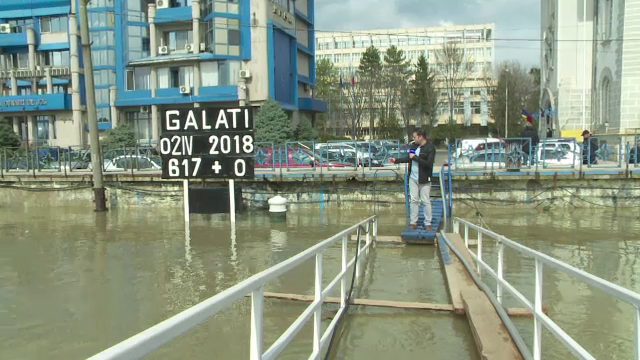 Dunărea are 617 centimetri la Galați: „Frumos de văzut, dar să nu fie în pericol orașul”