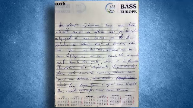 Rândurile scrise de Florin Buliga în jurnalul său imediat după tripla crimă. Textul se incheie brusc