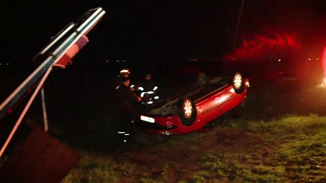 Accident pe un drum din Timiș. Un bărbat de 55 de ani a ajuns la spital