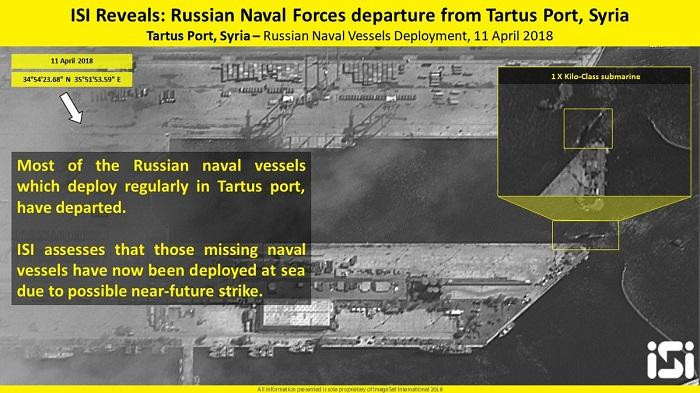 Rusia și-a retras 9 nave și 2 submarine din Tartus. Imaginile surprinse din satelit