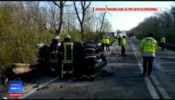 ANIMAȚIE GRAFICĂ. Accident grav în Teleorman. Șoferul vinovat a murit