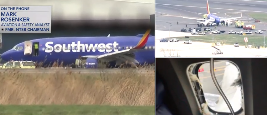 Motorul unui avion a explodat în aer, în SUA. O persoană a murit. VIDEO