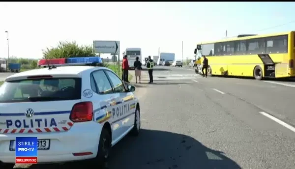 Accident grav între două autobuze, în Satu Mare. 12 persoane rănite