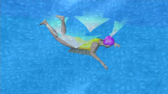 ANIMAȚIE GRAFICĂ. Fetiță aspirată de pompa de reciclare a apei dintr-o piscină