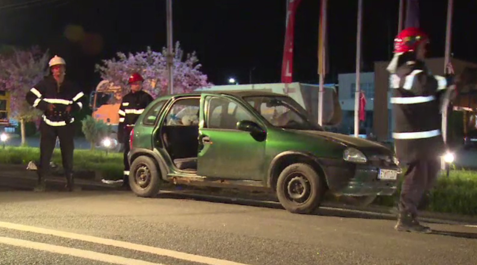 Manevră periculoasă făcută de un șofer din Bistrița. A fost lovit în plin de un alt șofer