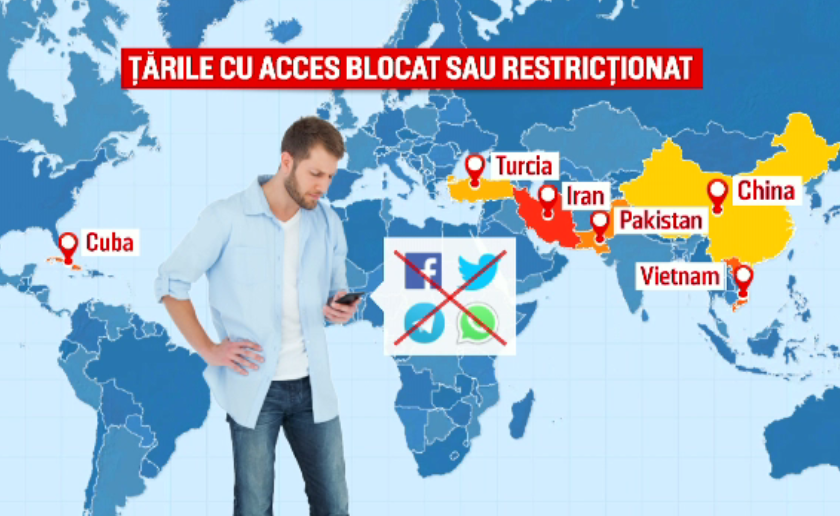 Trucul prin care puteți accesa Facebook sau WhatsApp în țările unde sunt interzise