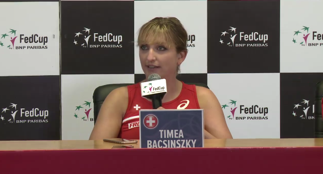 Elvețianca Timea Bacsinszky a plâns la conferinţă, amintindu-şi de copilăria la Satu Mare