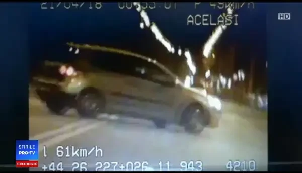 Întrecere între două mașini, pe străzile din București. Viteza cu care s-au deplasat șoferii