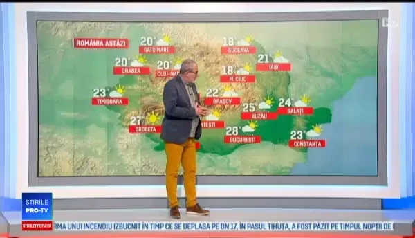 Vremea se răcorește vineri și e posibil să cadă averse. Prognoza meteo