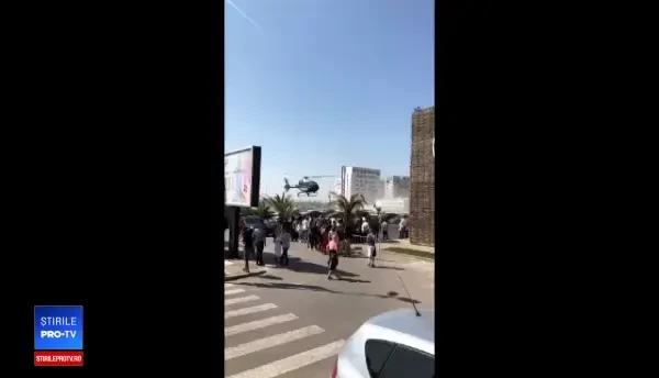 În Mamaia, un om de afaceri a sosit la petrecerea din club cu elicopterul