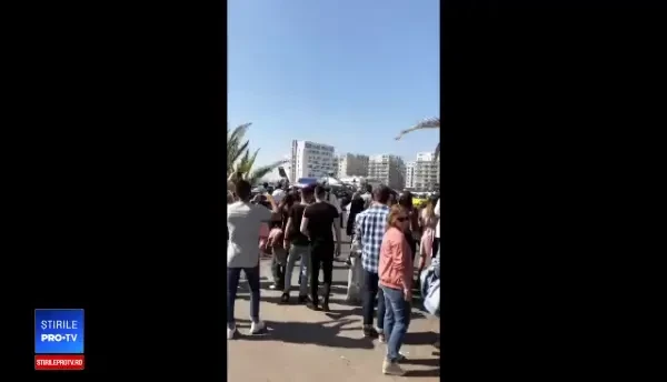 În Mamaia, un om de afaceri a sosit la petrecerea din club cu elicopterul