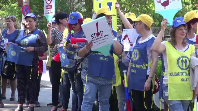Protest al angajatelor Spitalului de Urgenţă din Galaţi: “Nu ne ignoraţi”