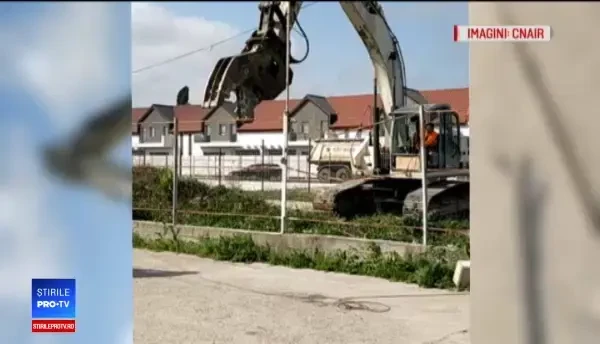 CNAIR a început demolările din zona Domnești, pentru a construi un pasaj peste Centură