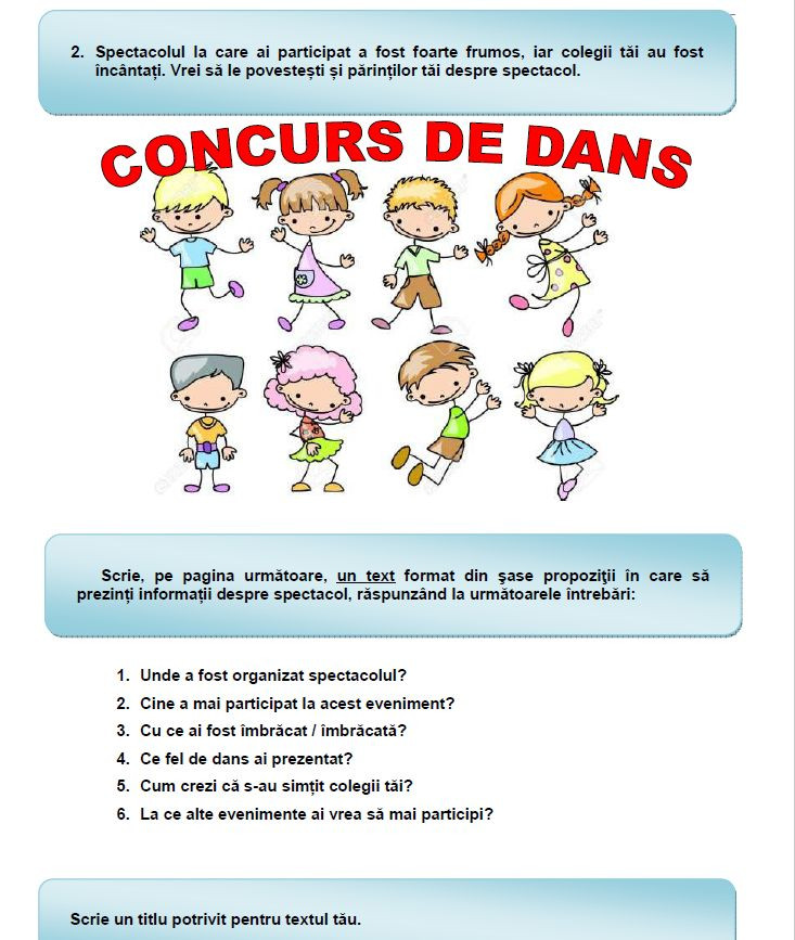 Evaluare Nationala clasa a doua romana