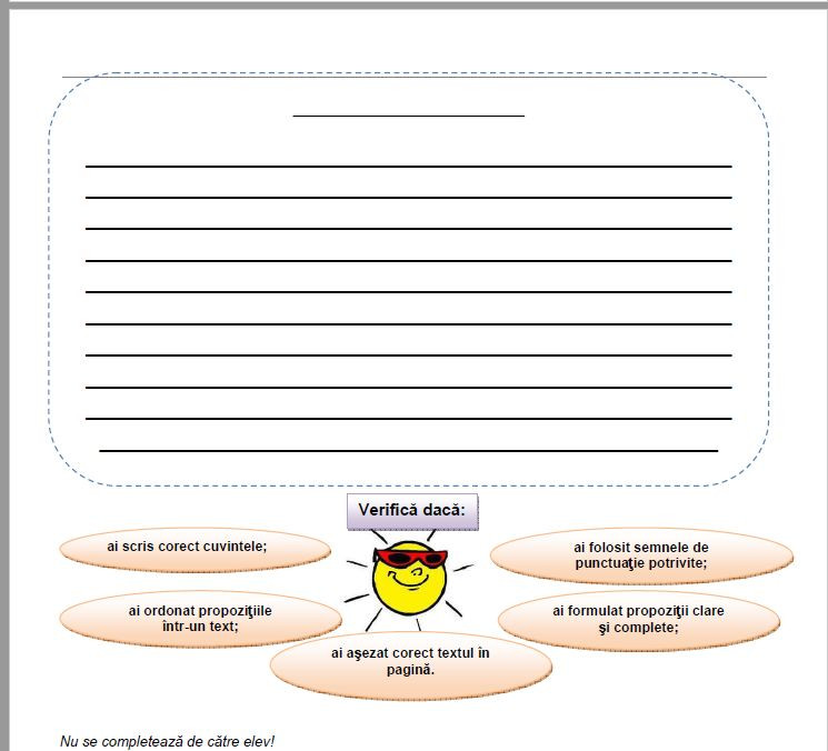 Evaluare Nationala clasa a doua romana