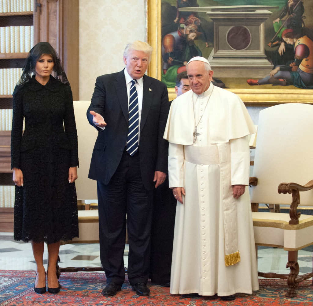 Melania Trump, Donald Trump, Papa Francisc