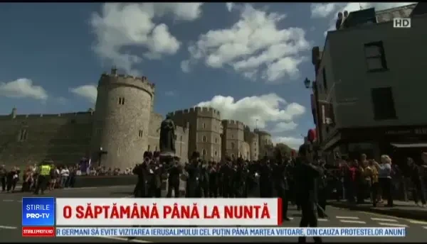 Windsor, în febra ultimelor pregătiri pentru nunta prințului Harry cu Meghan Markle