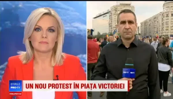 3.000 de oameni protestează în Piața Victoriei. Circulația este oprită pe mai multe străzi. IMAGINI LIVE