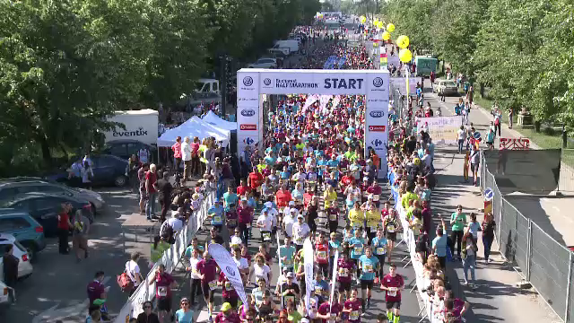 15.000 de oameni au participat la semimaratonul din București. Un kenyan a câștigat titlul