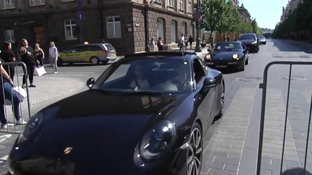 Porsche, lituania, parada,