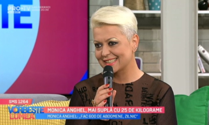 Monica Anghel a slăbit 25 de kilograme și arată spectaculos: ”Fac 600 de abdomene zilnic”