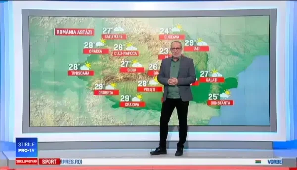 Vremea 25 mai 2018. Vin ploi rapide de vară cu tunete, fulgere şi căderi de grindină