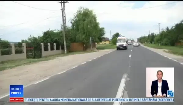 Accident grav pe DN 71. Patru răniți, din cauza unui taximetrist