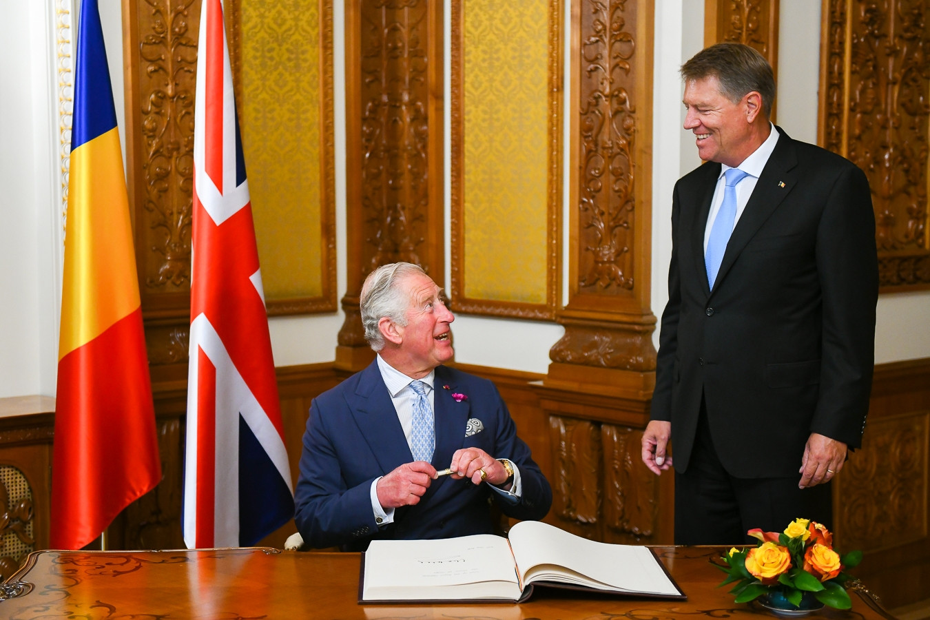 Klaus Iohannis si Printul Charles