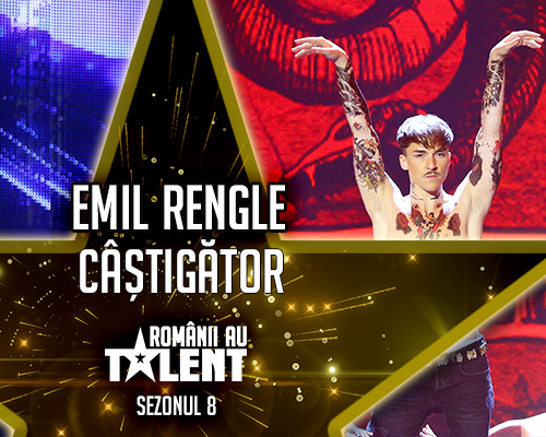 Emil Rengle a câștigat finala "Românii Au Talent", sezonul 8. Tânărul a obținut și Premiul de Originalitate