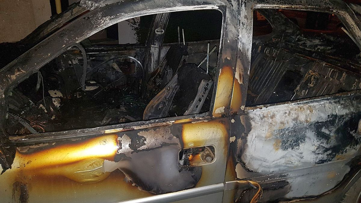 Maşina unui jurnalist din Timişoara, incendiată noaptea. "Acţiune de tip mafiot"