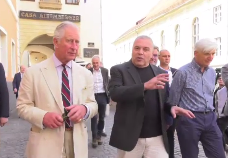Prințul Charles a vizitat Sibiul, unde va începe Festivalul Internaţional de Teatru
