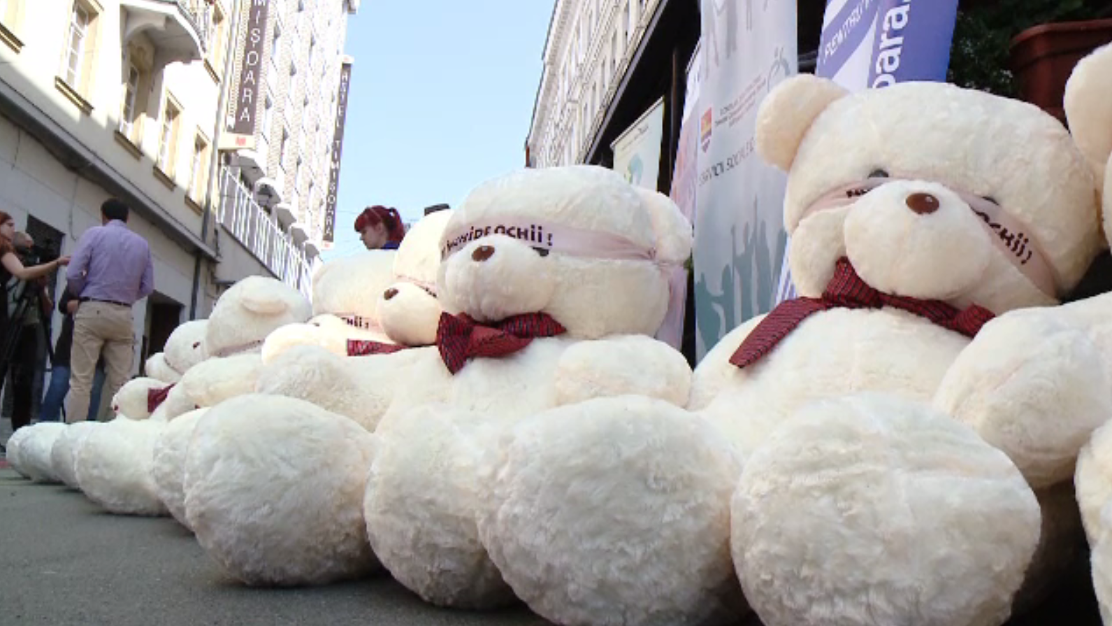 Campanie împotriva abuzurilor asupra minorilor, în Timiș. Câte un ursuleț de pluș pentru fiecare copil abuzat