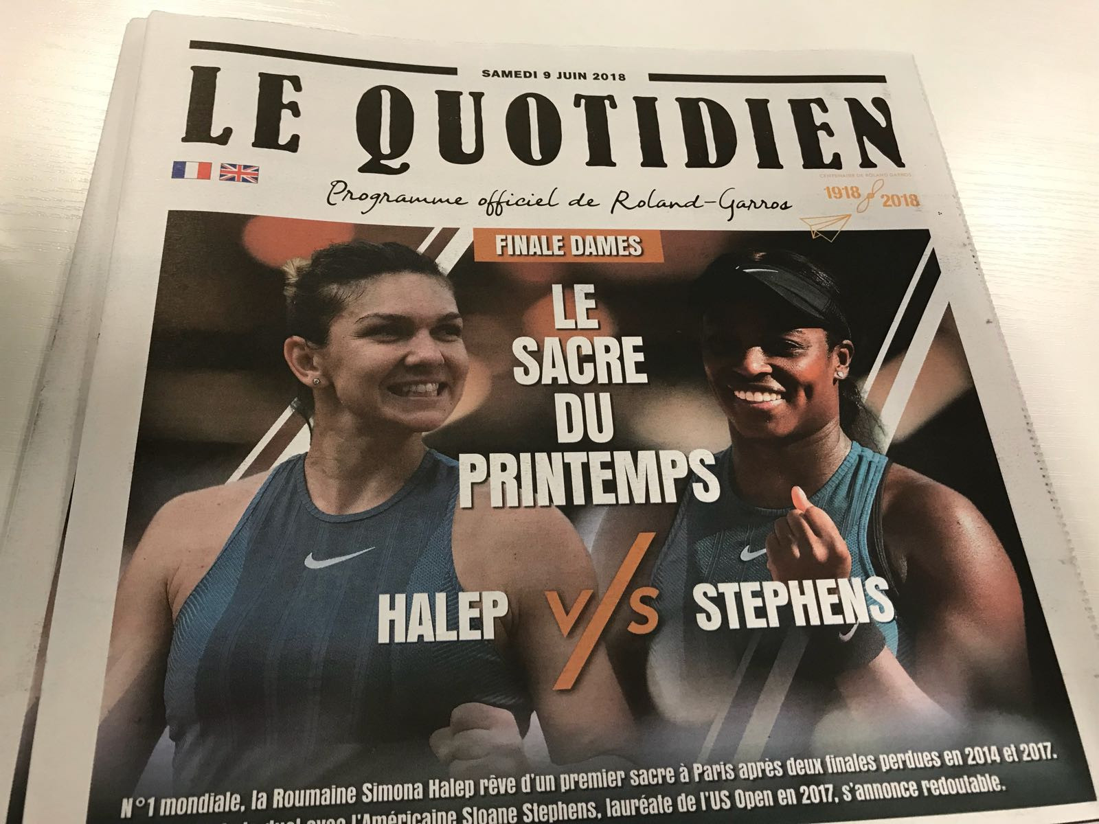 Simona Halep - Sloane Stephens