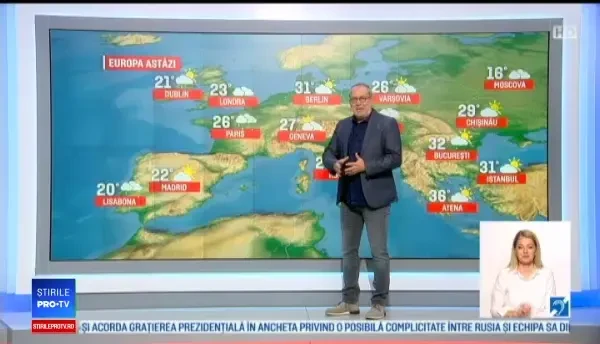 Vreme caldă, cu averse de ploaie spre seară, sâmbătă. Prognoza meteo până marți