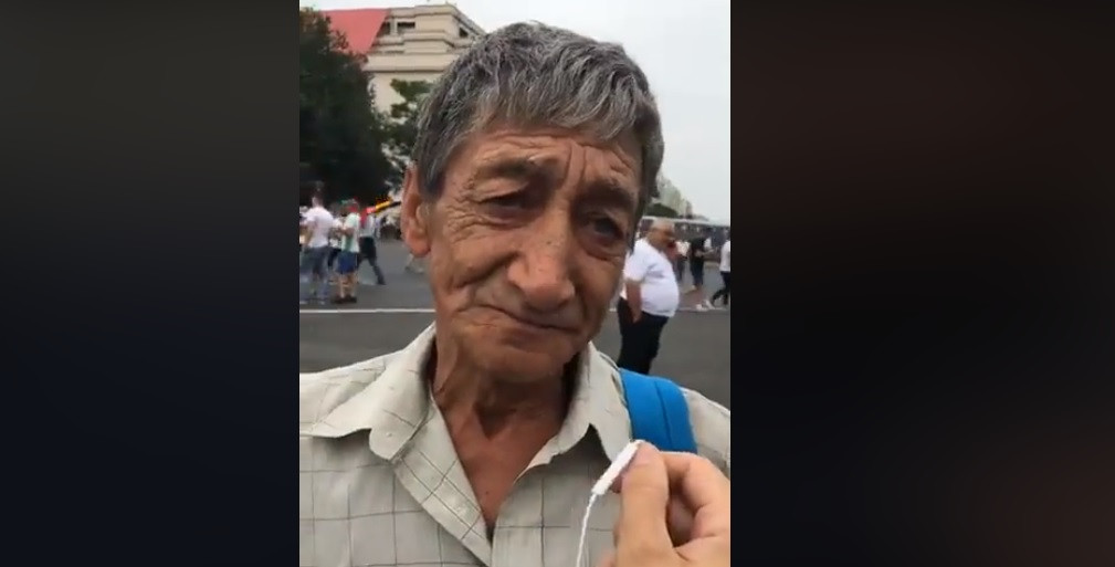 Simpatizant PSD, la miting: ”Am venit să ne unim cu toții, să ne dea ce ne trebuie și nouă”