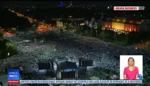 Mitingul PSD a lăsat Piaţa Victoriei plină de gunoaie. Unii n-au știut să spună de ce au venit