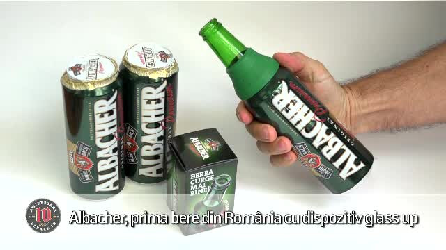 (P) Albacher prezintă dispozitivul care transformă doza în sticlă