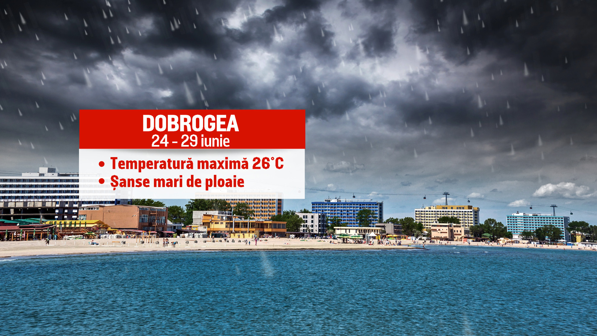 Prognoza până la finalul lui iunie. Care sunt zilele ploioase și zonele afectate de vijelii