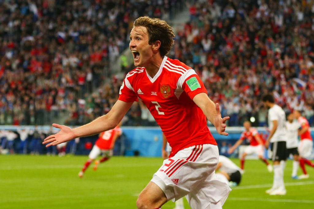 Cupa Mondială 2018. Rusia a învins Egipt cu scorul de 3 - 1 și este prima calificată în optimi